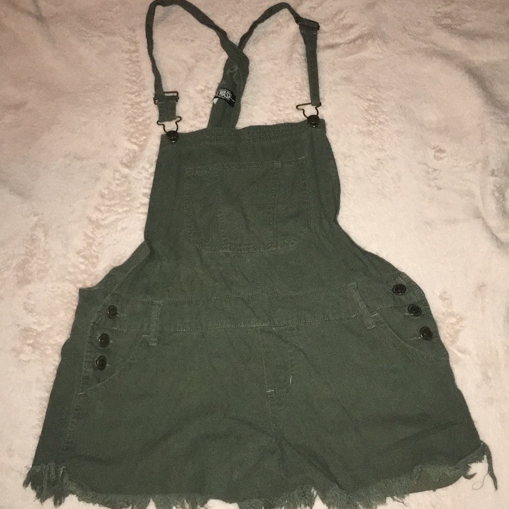 Vintage army green overalls